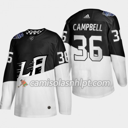 Camisola Los Angeles Kings Jack Campbell 36 Adidas 2020 Stadium Series Authentic - Homem